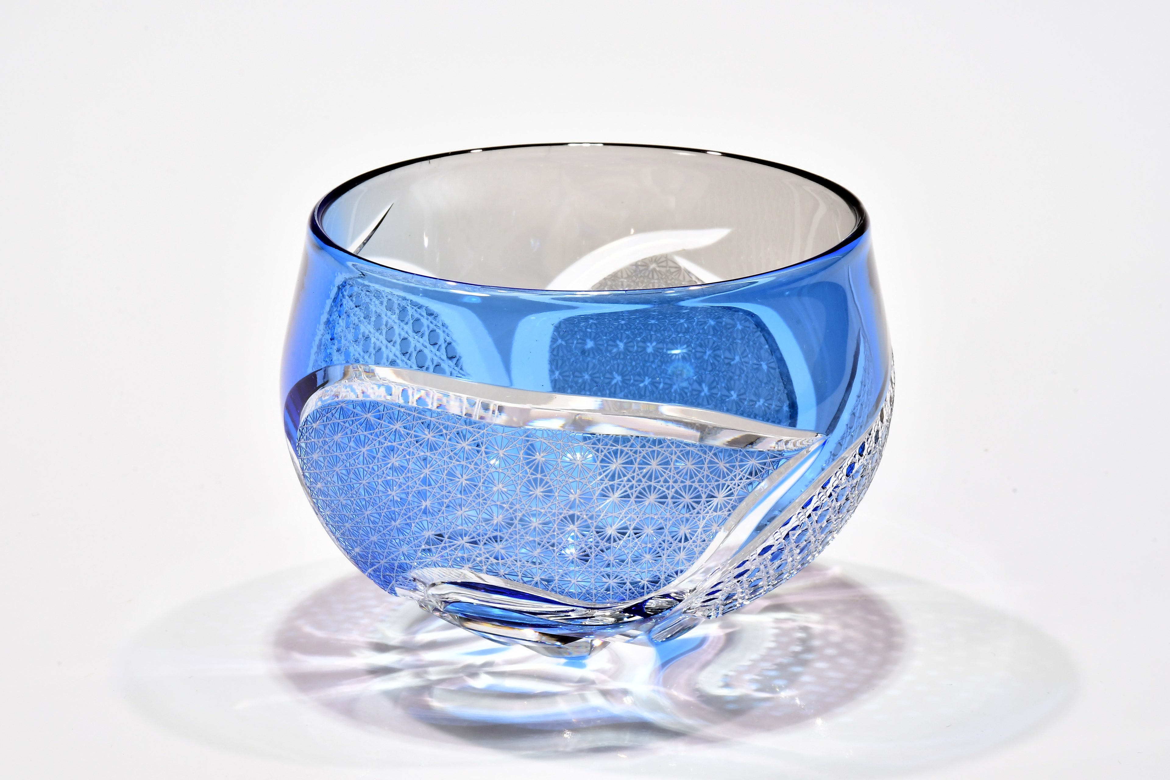 「青藍のゆらぎ」コレクショングラス（藍色・灰色）