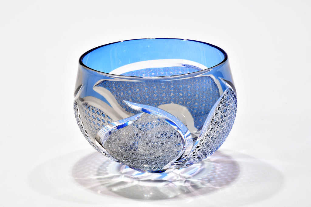 「青藍のゆらぎ」コレクショングラス（藍色・灰色）