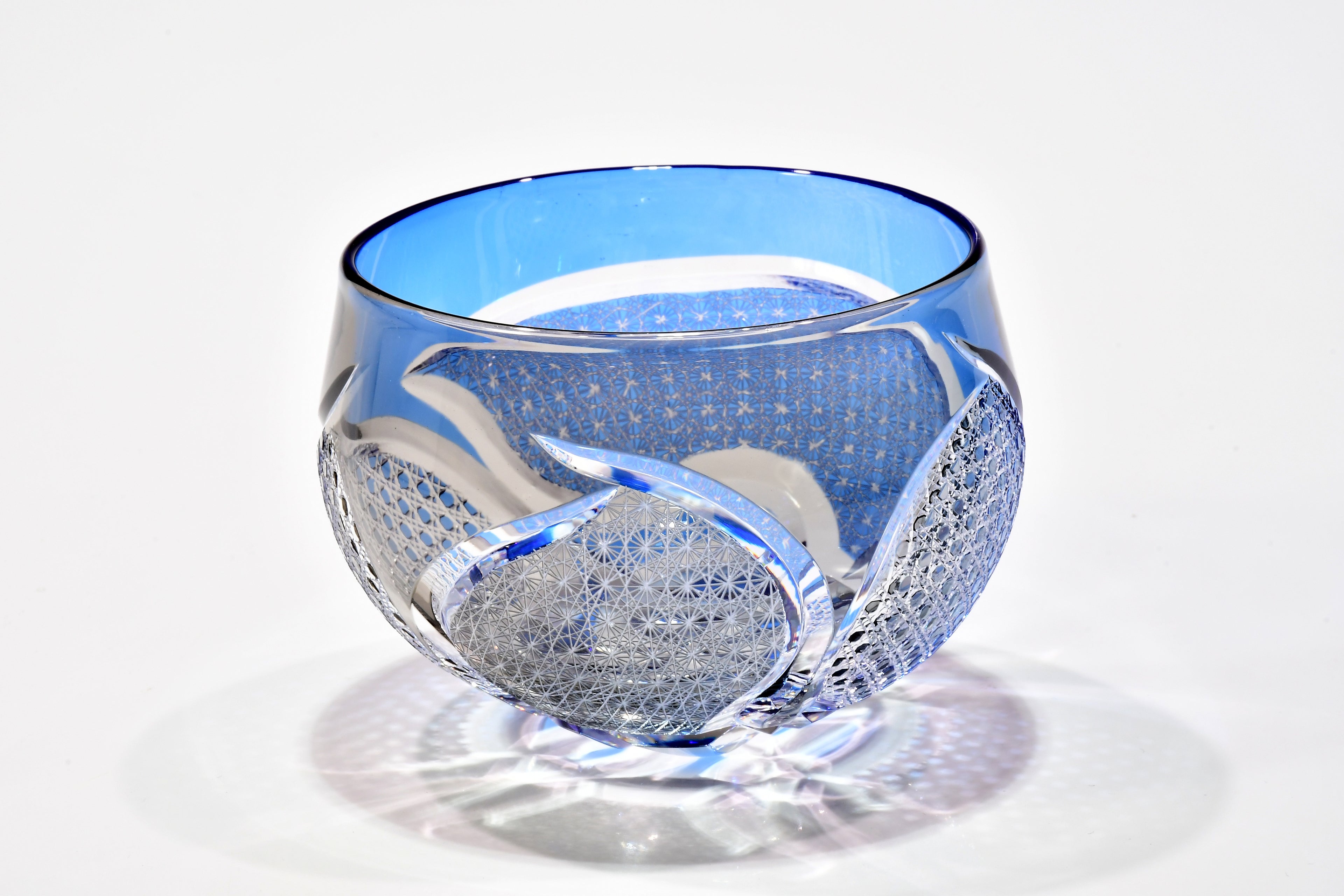 「青藍のゆらぎ」コレクショングラス（藍色・灰色）