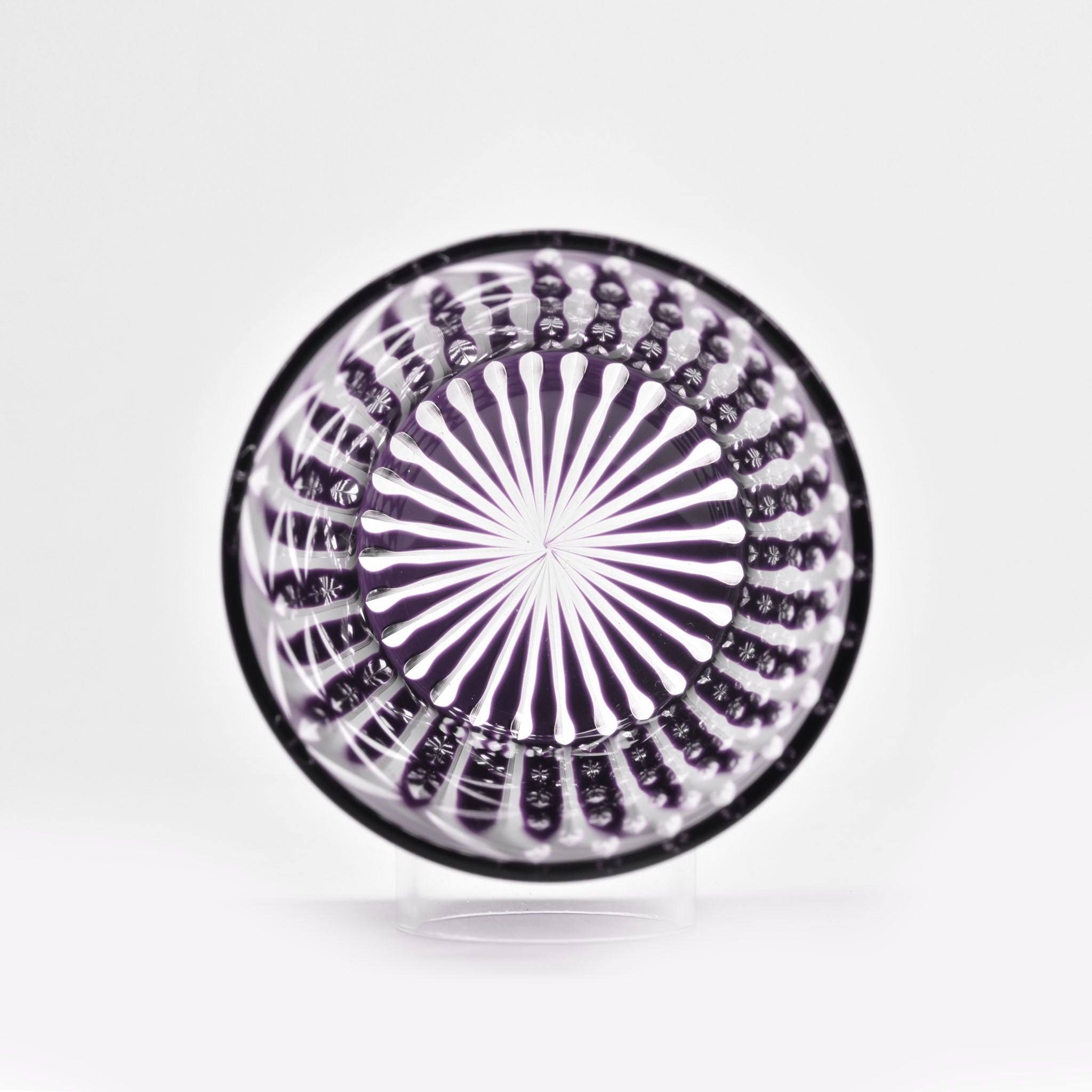 米つなぎ　酒グラス（葡萄色）