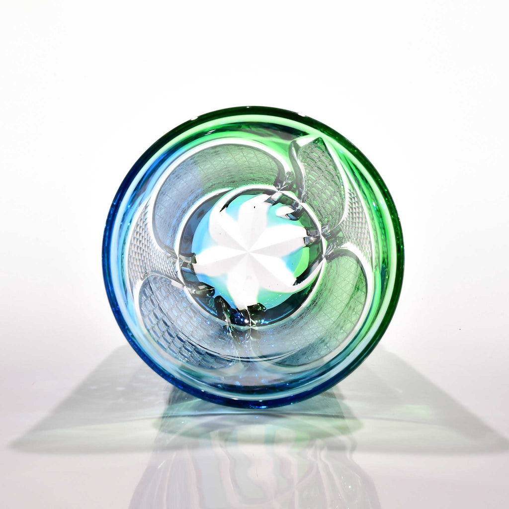 「水環（すいかん）」コレクショングラス（空色・緑色）