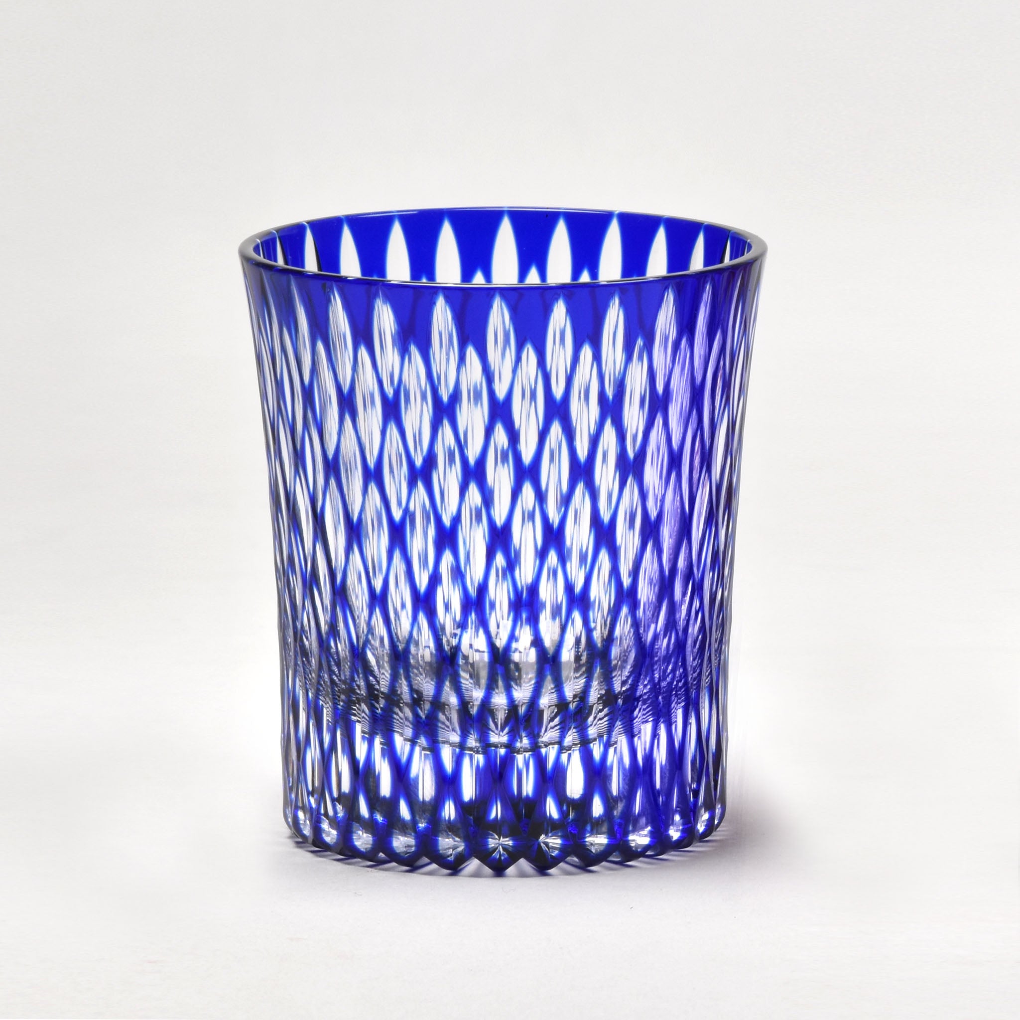 米つなぎ　酒グラス（瑠璃色）