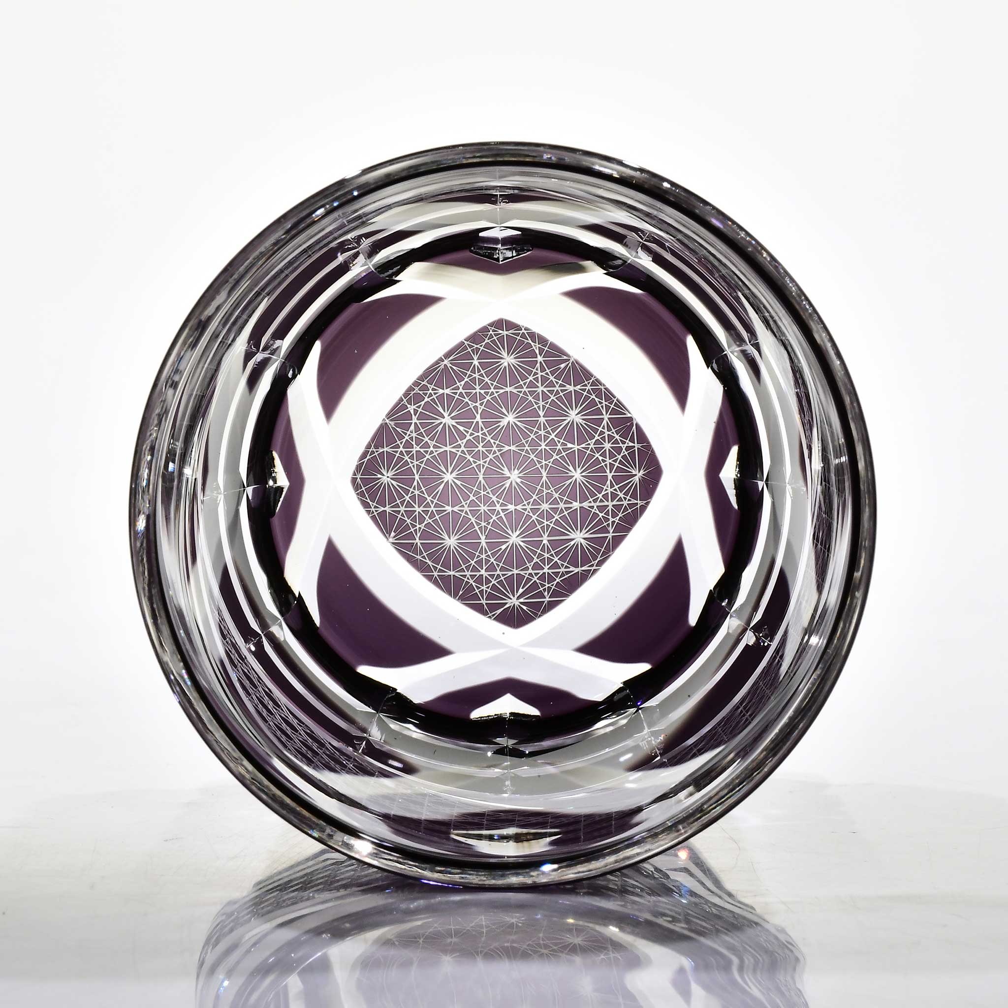 Shn-126　華組オールドグラス（葡萄色）