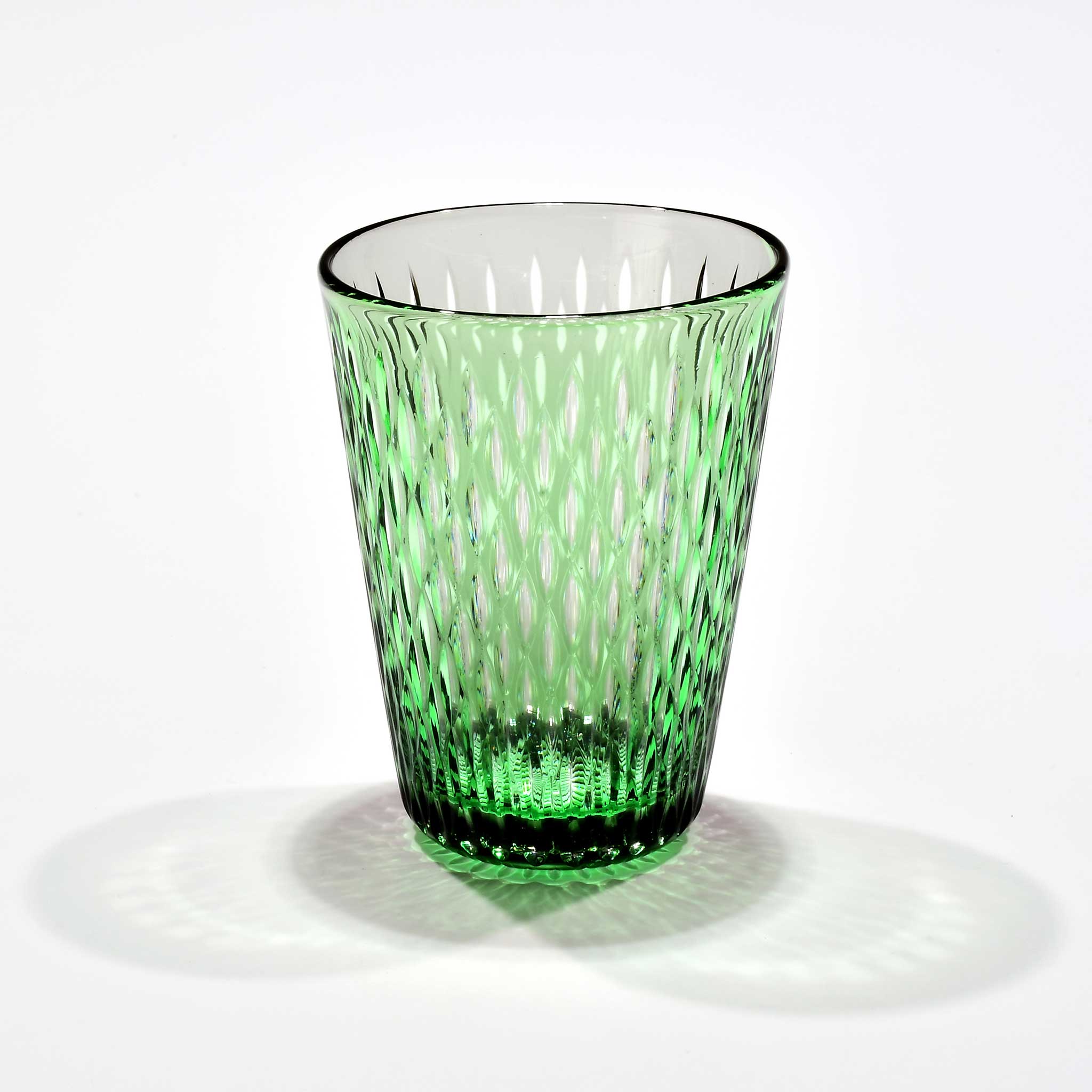 米つなぎ”一期一会”「深」コレクショングラス（緑・グレー）