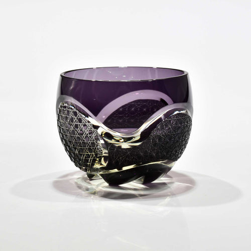 Shn-024　華組ぐい吞み（葡萄色・琥珀色）