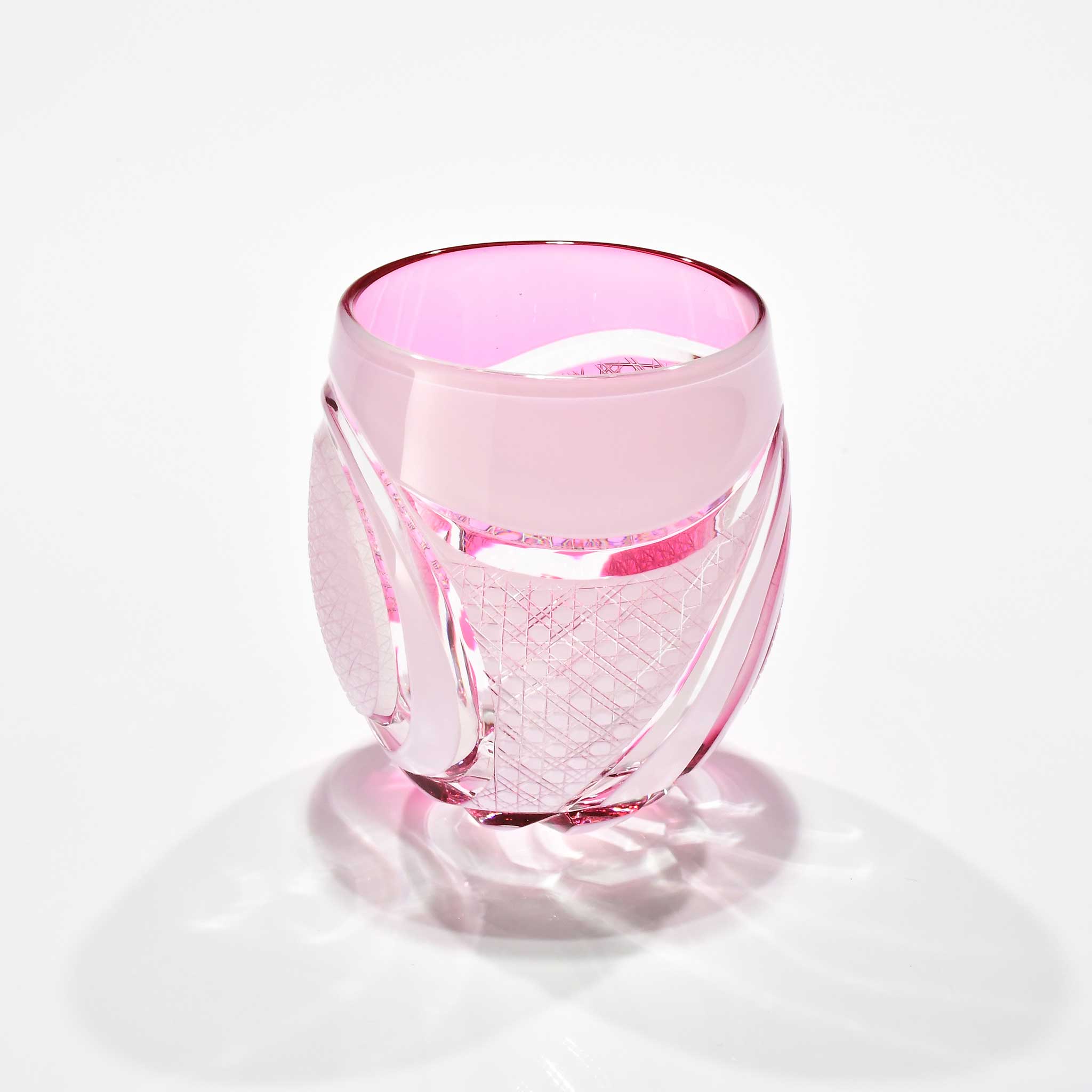 「瑞春（ずいしゅん）」コレクショングラス（桃色・白）