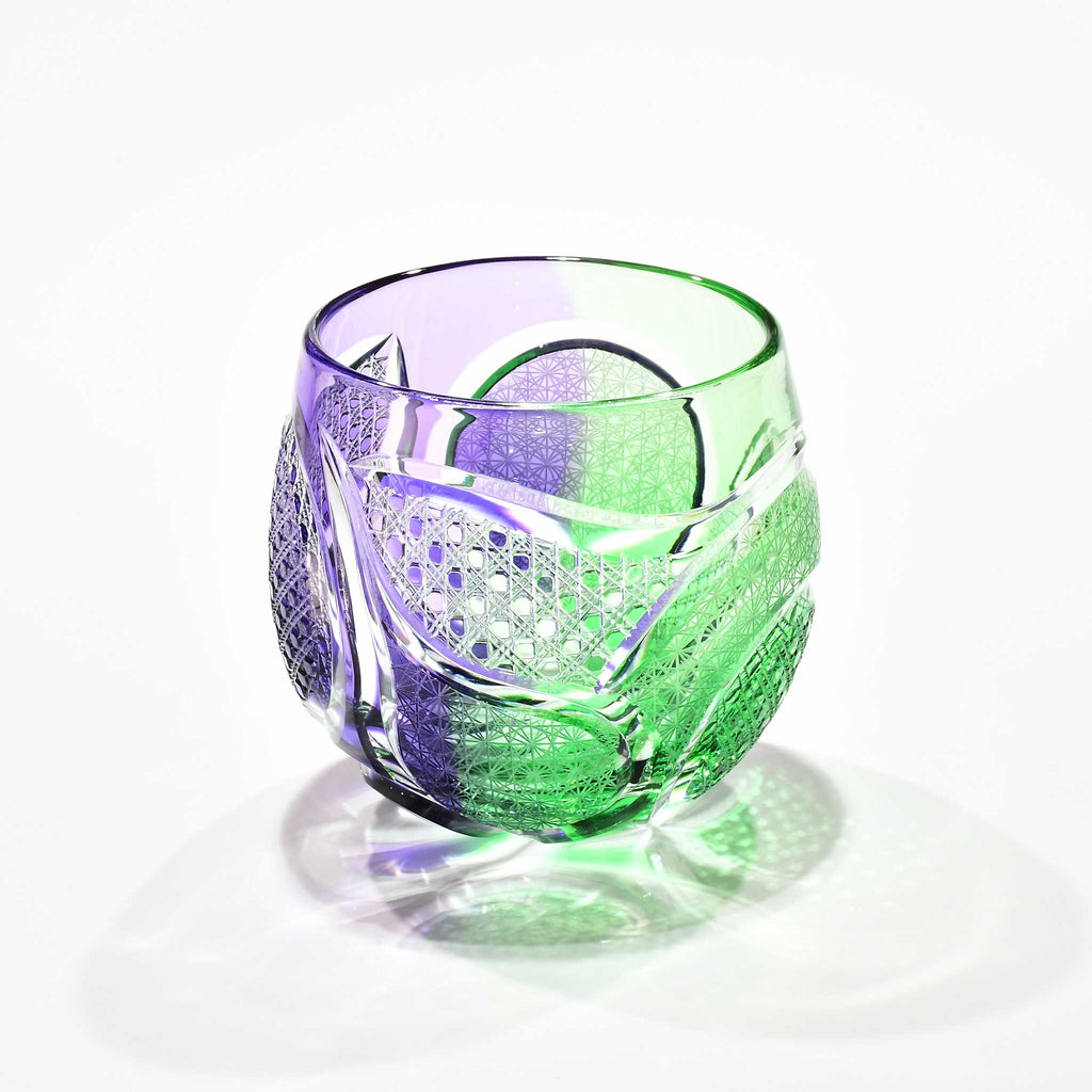 護環（ごかん）」コレクショングラス（紫・緑）