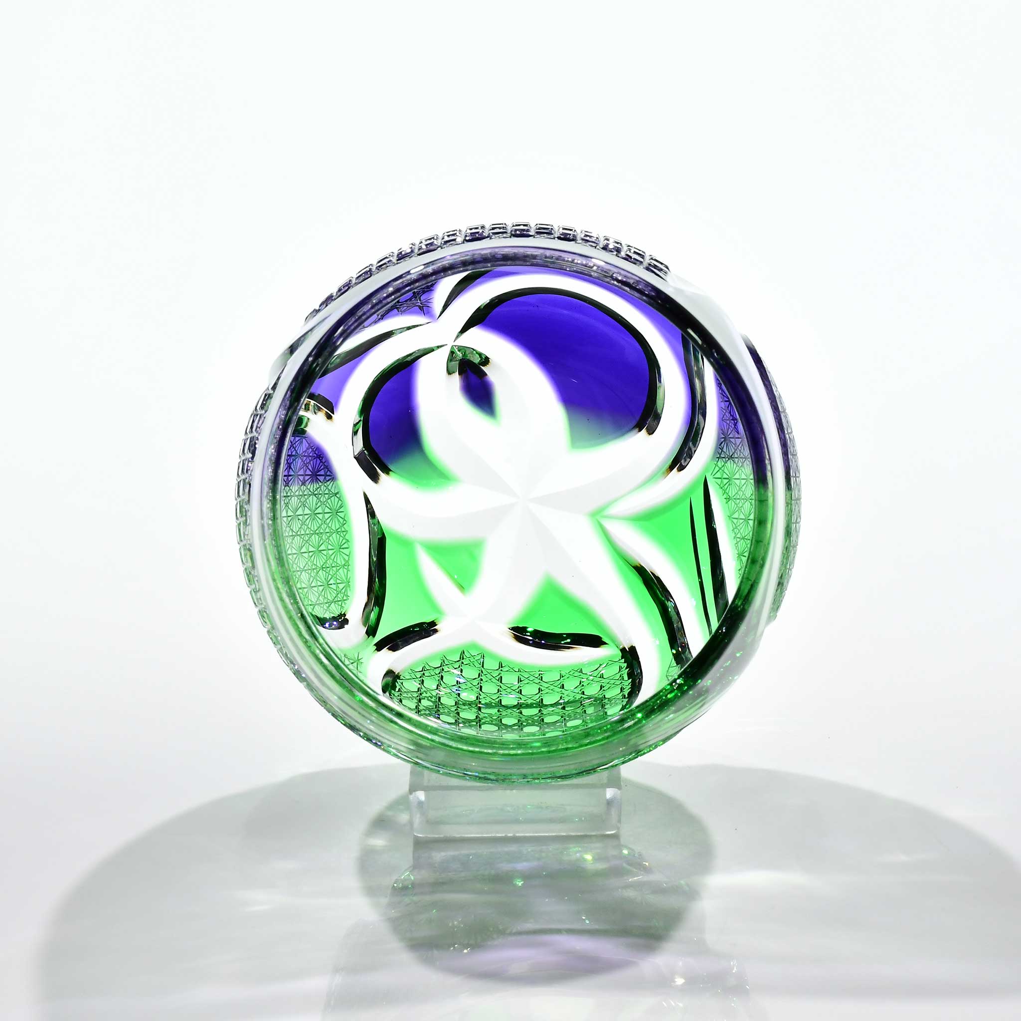 護環（ごかん）」コレクショングラス（紫・緑）