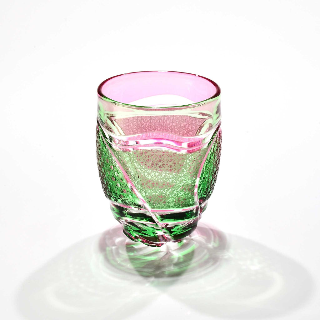 「芽吹」コレクショングラス（ピンク・グリーン）