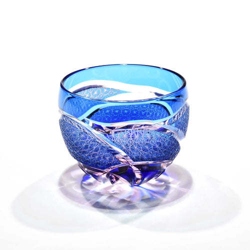 Shn-027　華組ぐい吞み（水色・ピンク）