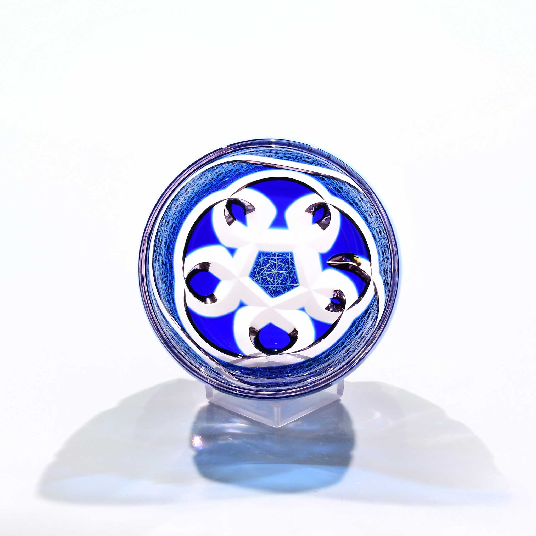 Shn-027　華組ぐい吞み（水色・ピンク）