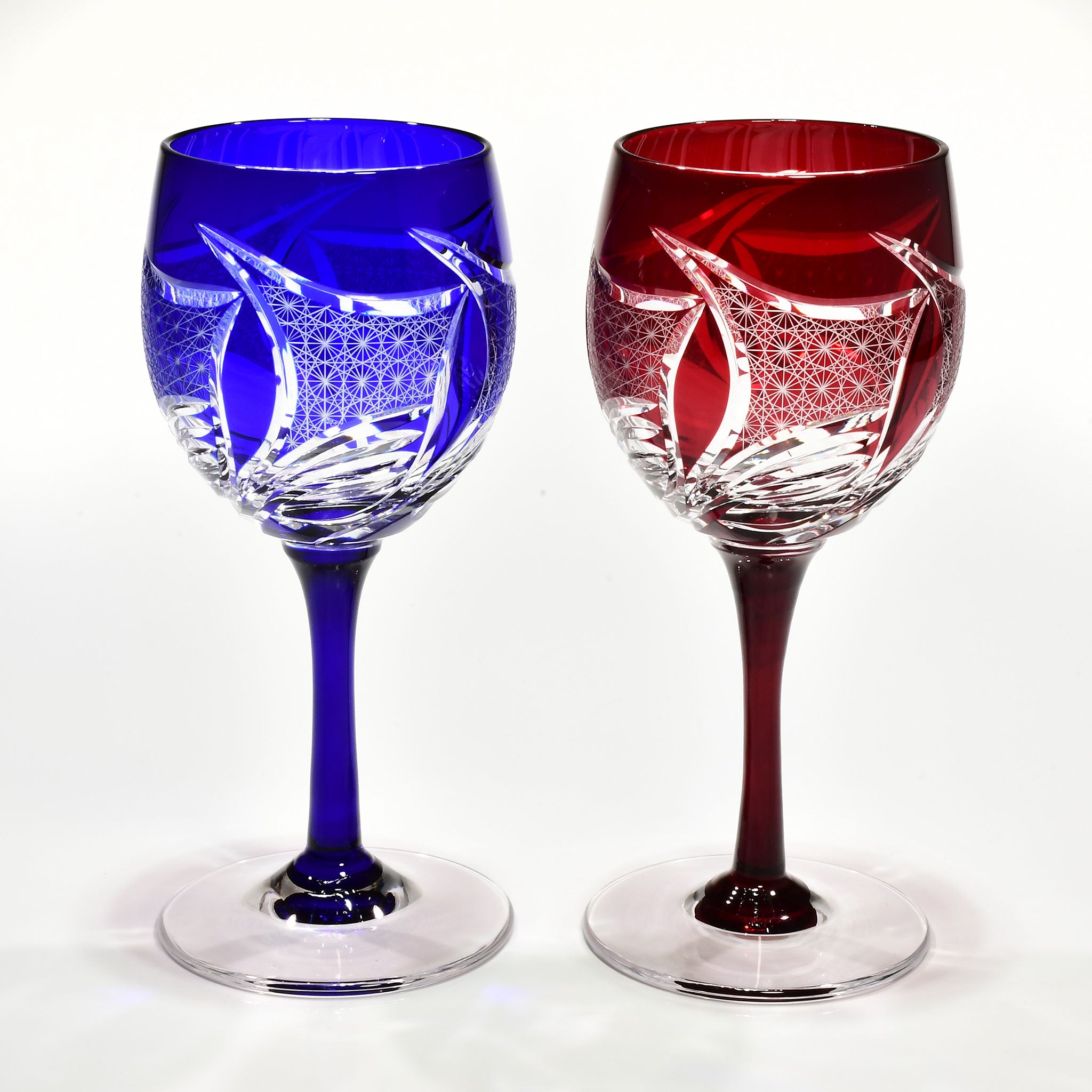 Srg-009 華盃（はなはい）セット（紅色・瑠璃色）