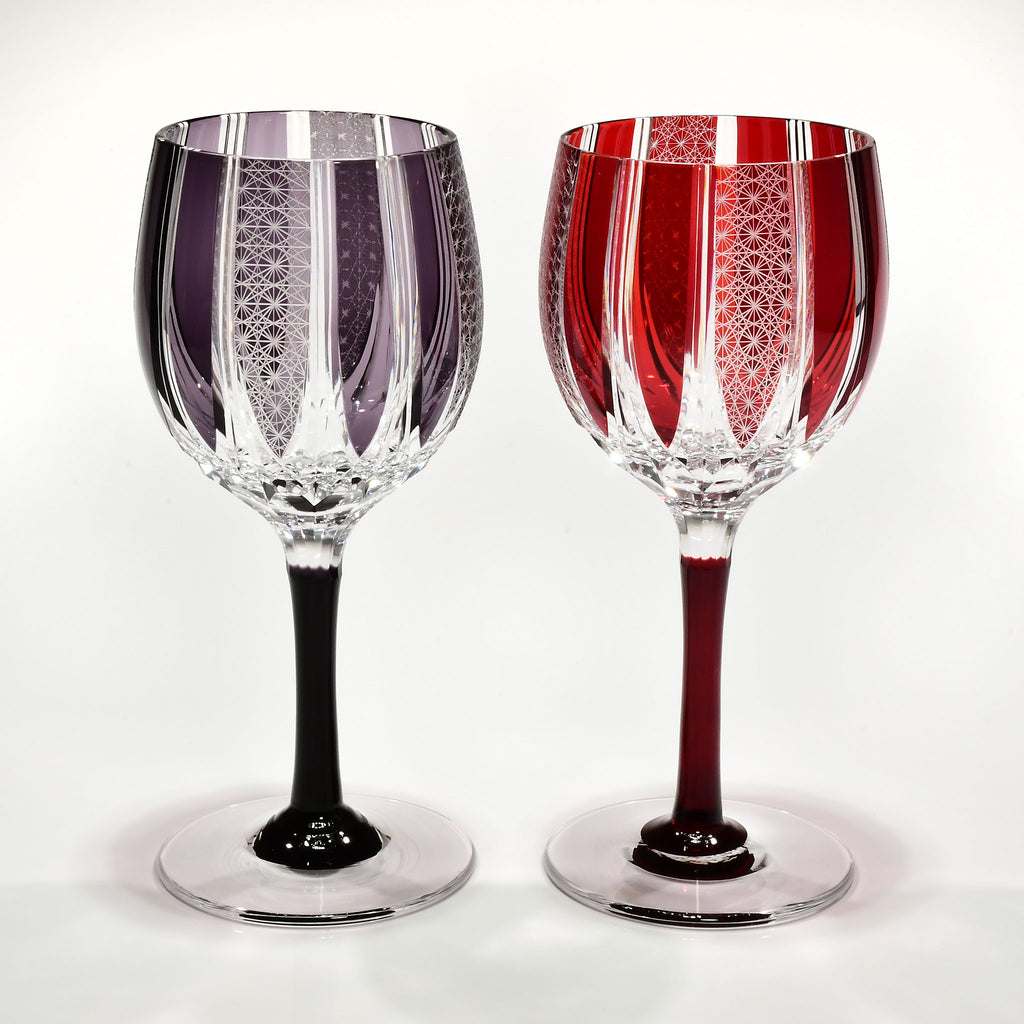 Srg-010 華盃（はなはい）セット（紅色・葡萄色）