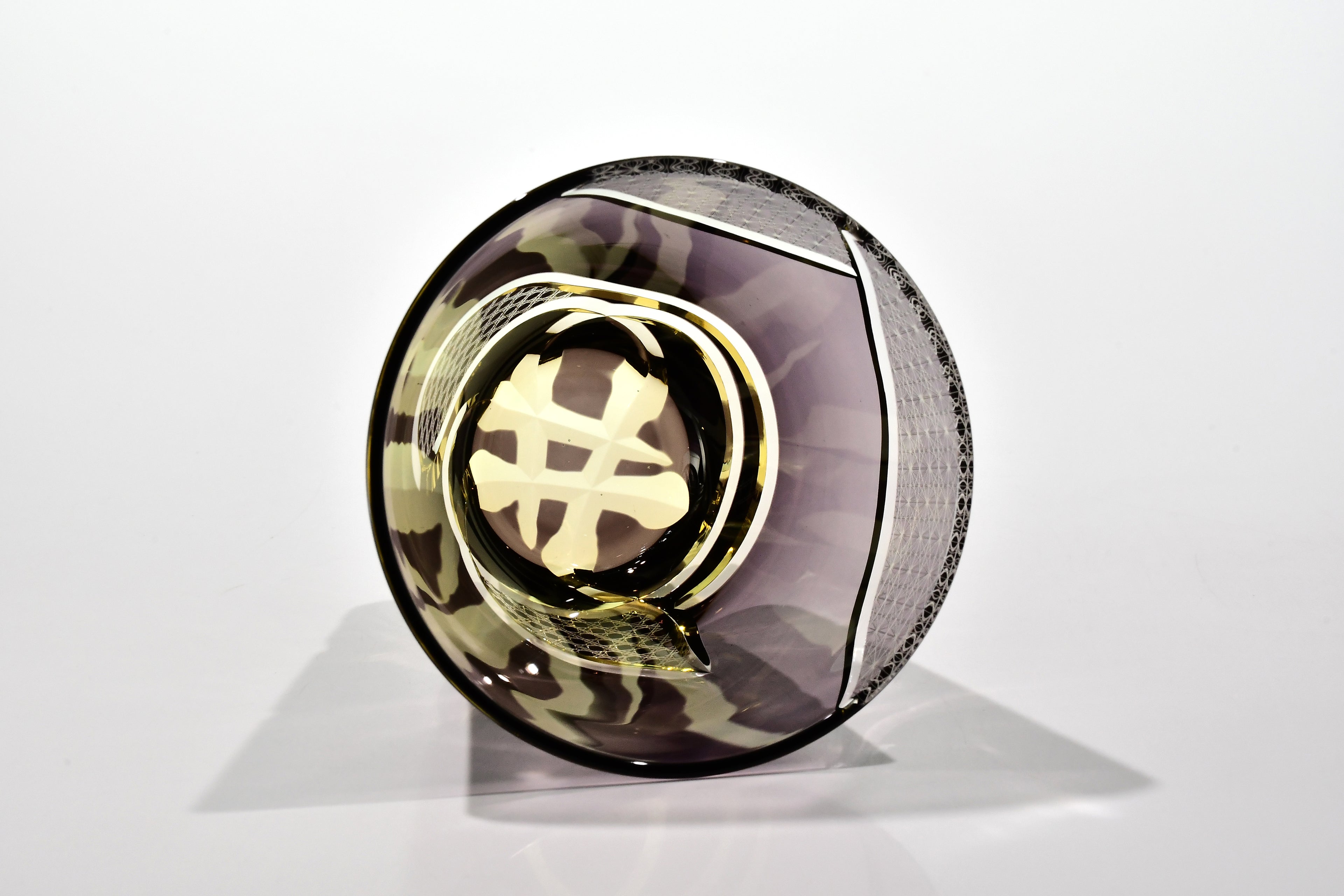 Shn-001　華組　多目的グラス（葡萄色・琥珀色）