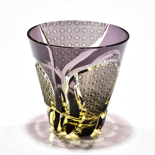 Shn-001　華組　多目的グラス（葡萄色・琥珀色）