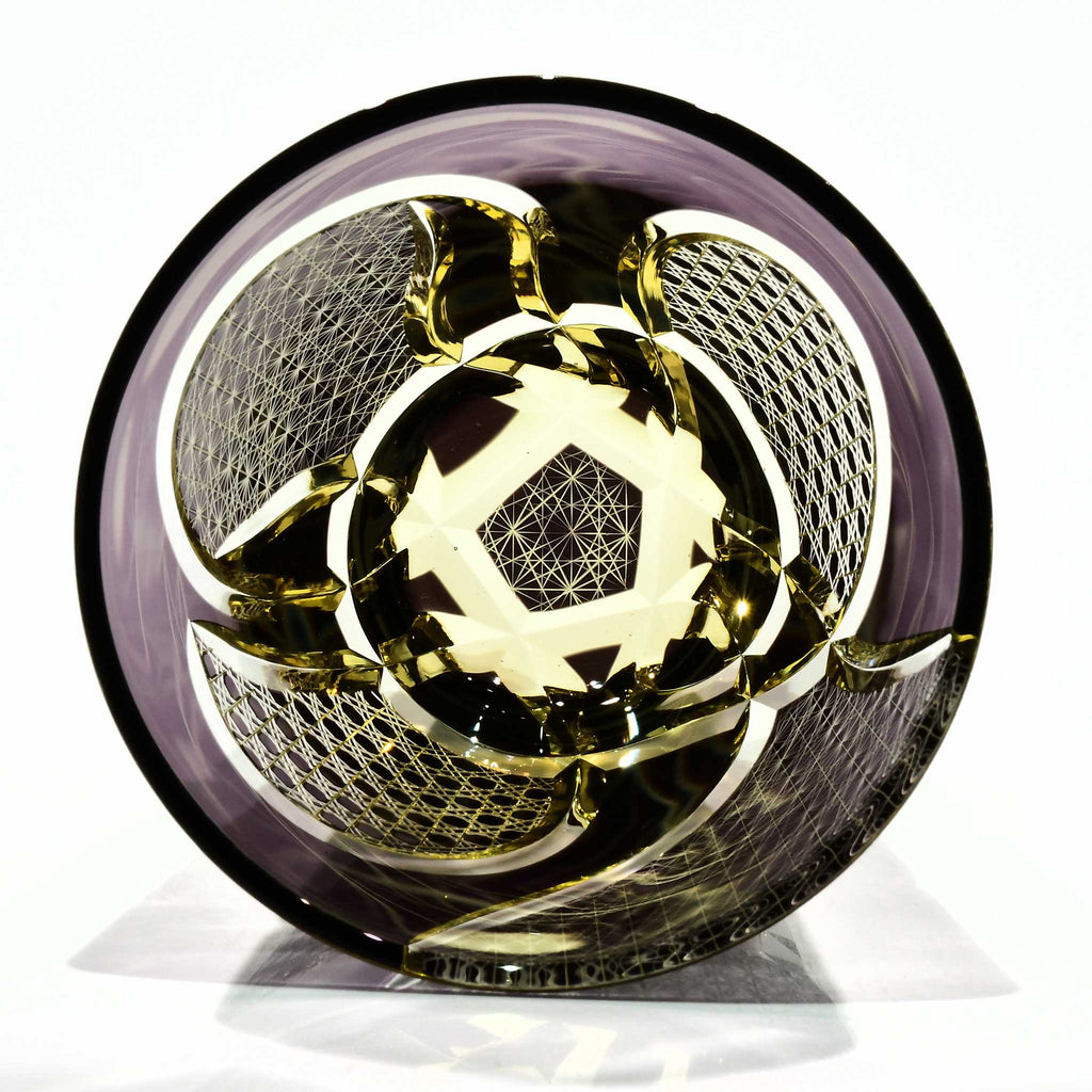 Shn-001　華組　多目的グラス（葡萄色・琥珀色）