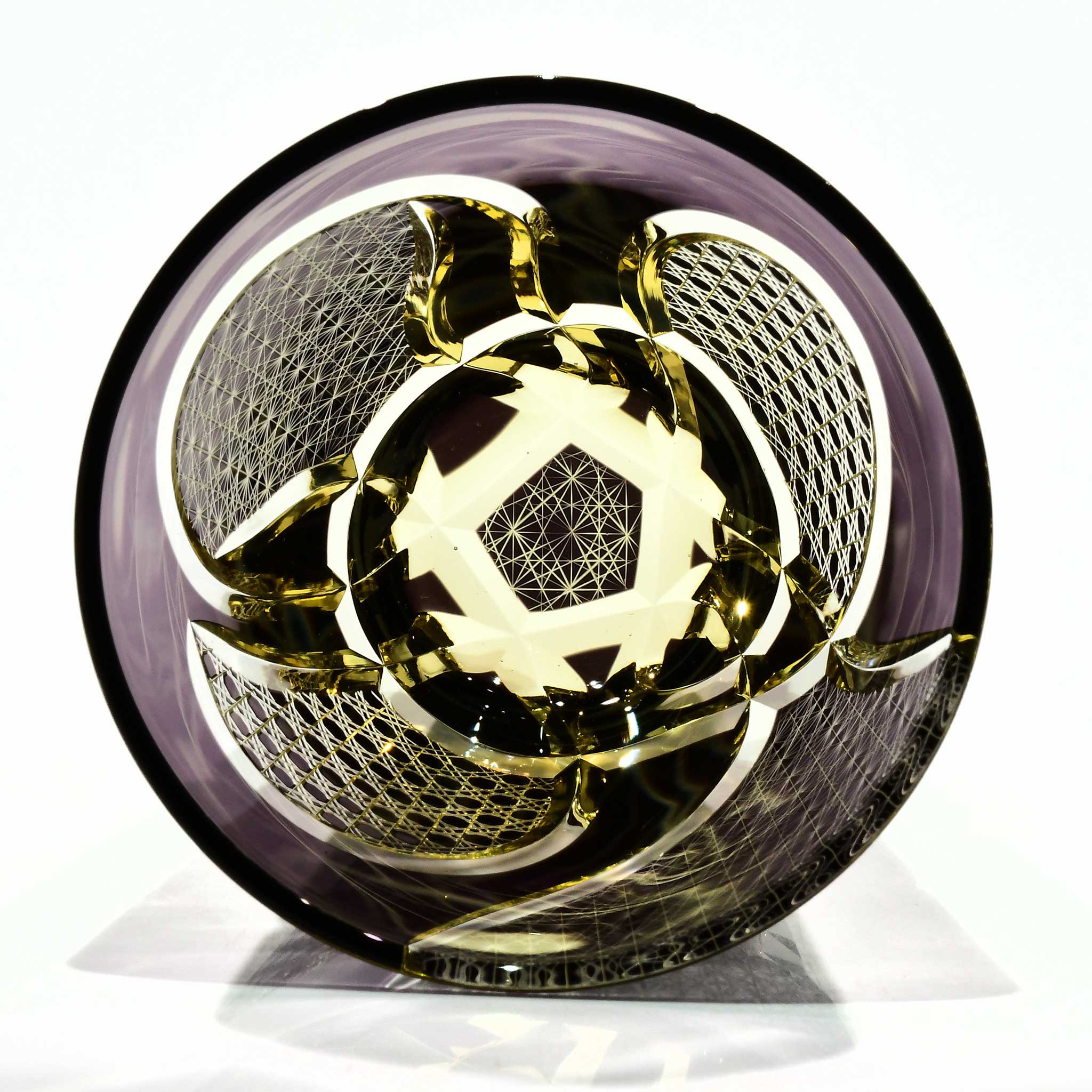 Shn-001　華組　多目的グラス（葡萄色・琥珀色）