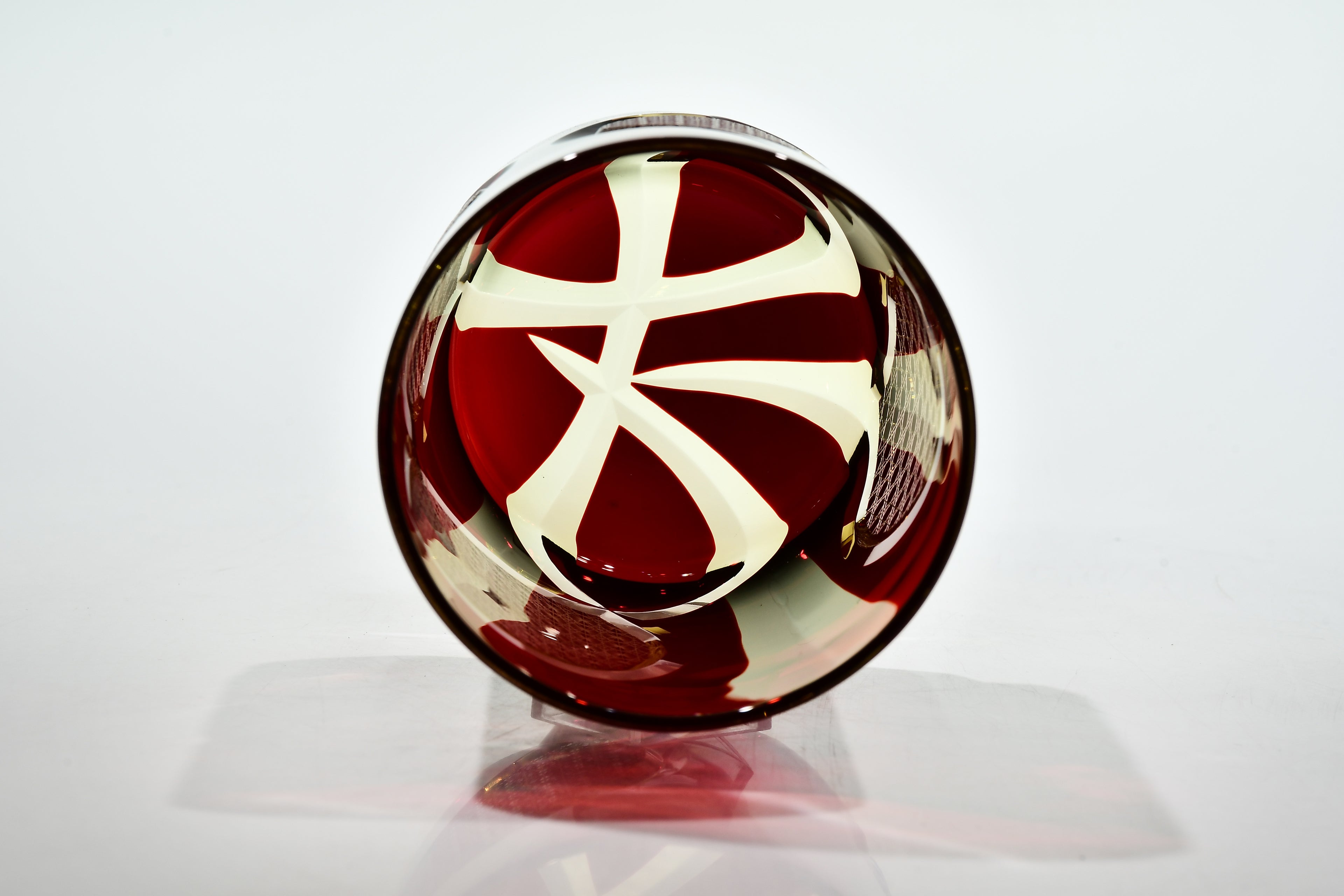 Shn-007　華組オールドグラス　（紅色・琥珀色）