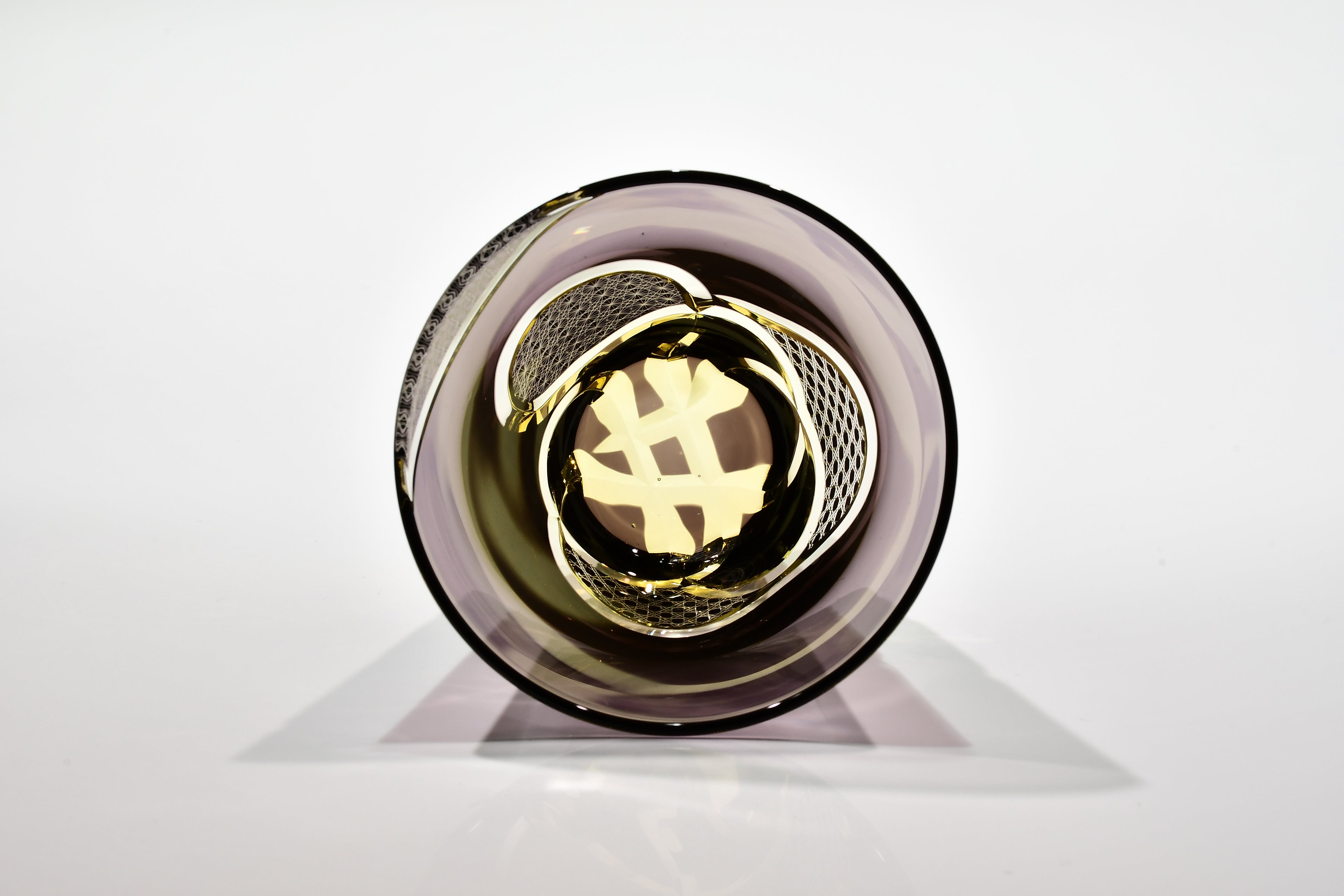 Shn-017　華組　多目的グラス（葡萄色・琥珀色）