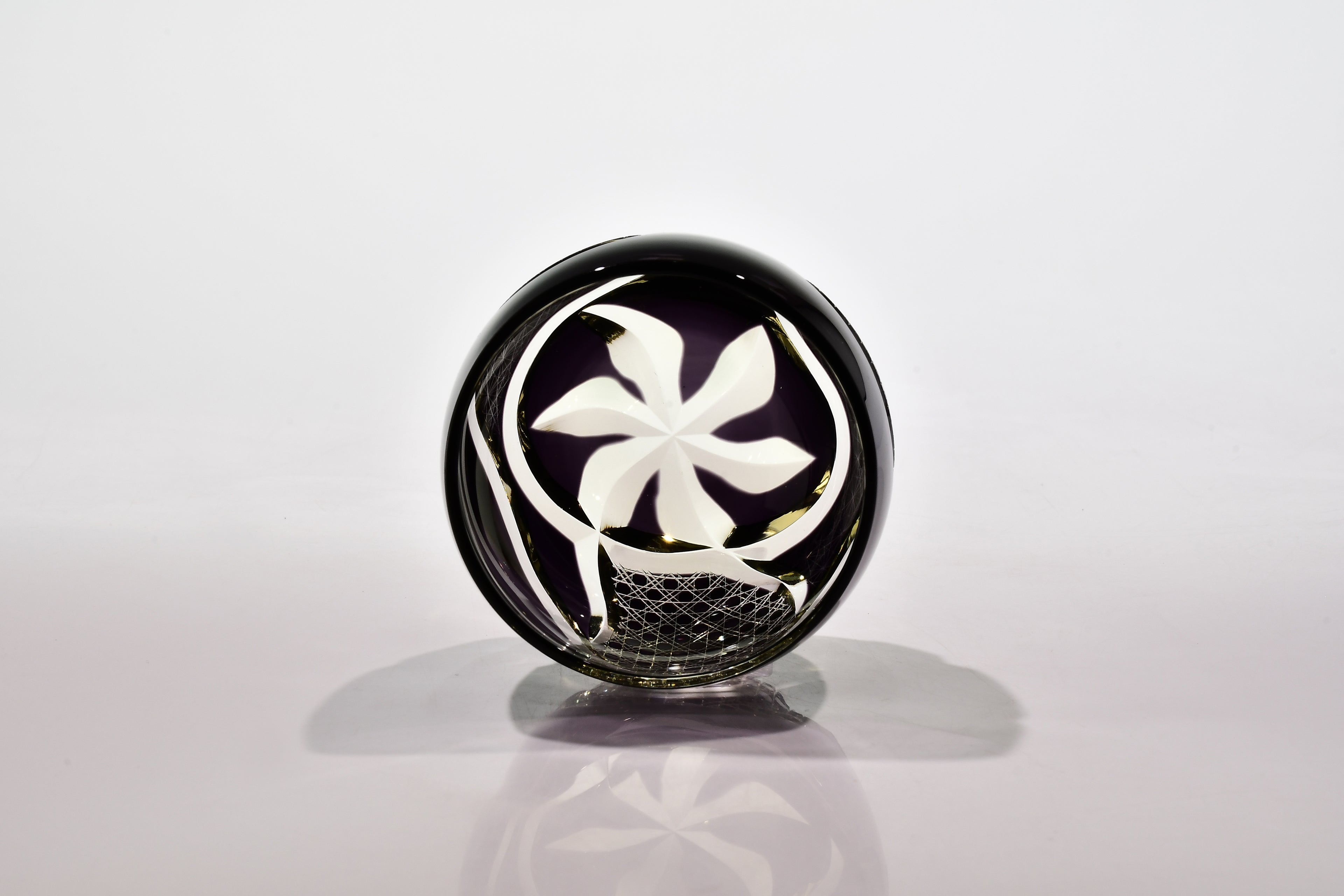 Shn-024　華組ぐい吞み（葡萄色・琥珀色）