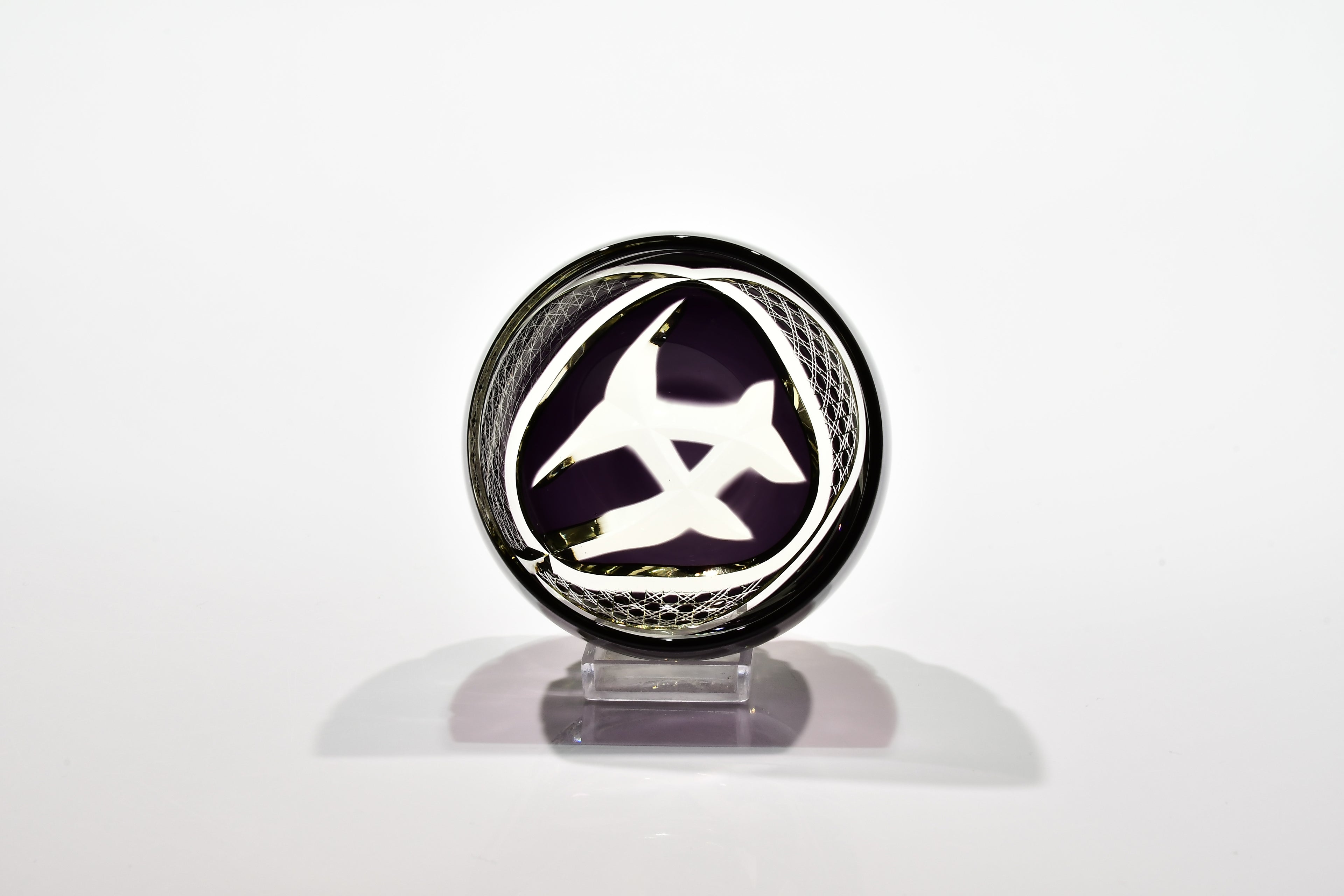 Shn-025　華組ぐい吞み（葡萄色・琥珀色）