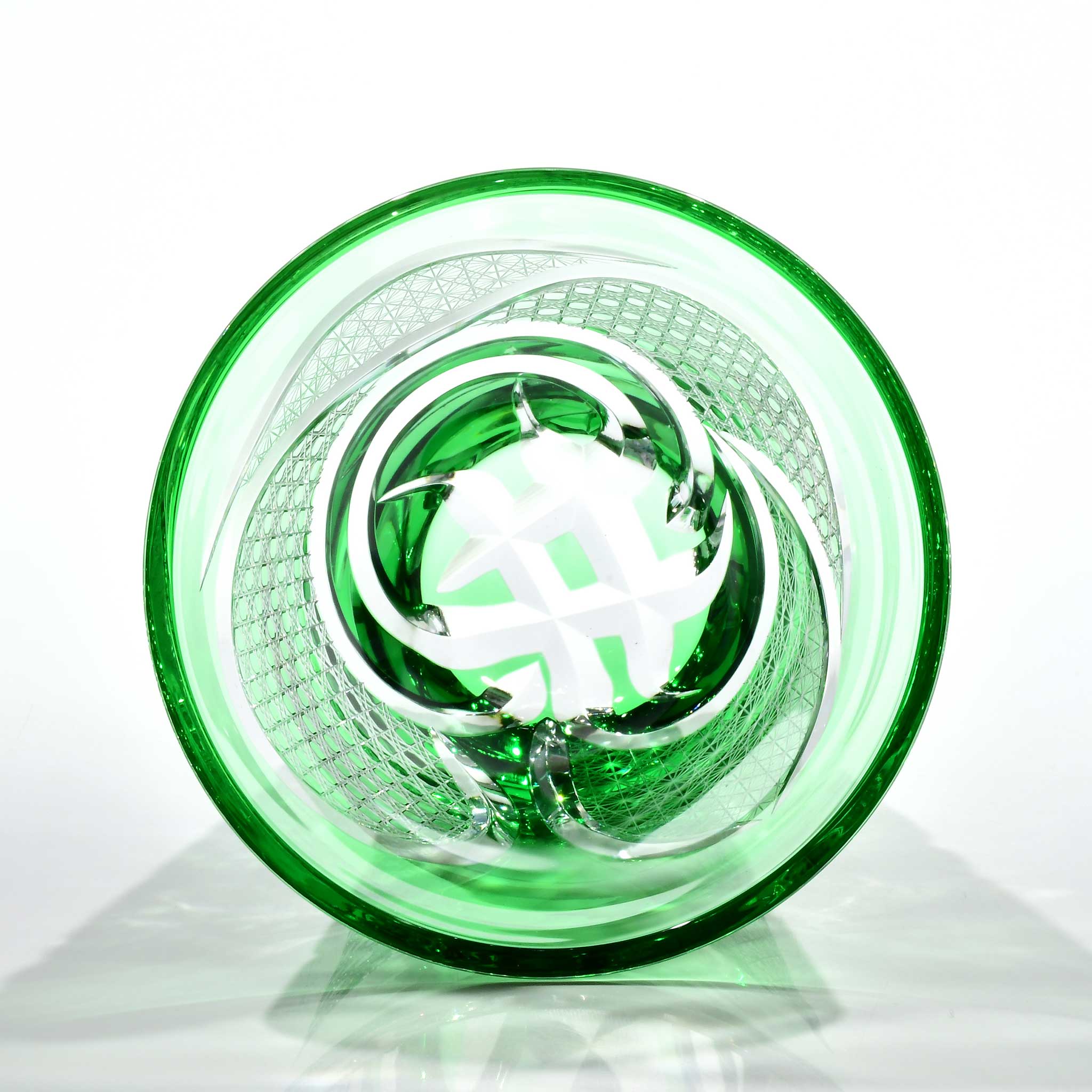 Shn-028　華組オールドグラス（緑色）