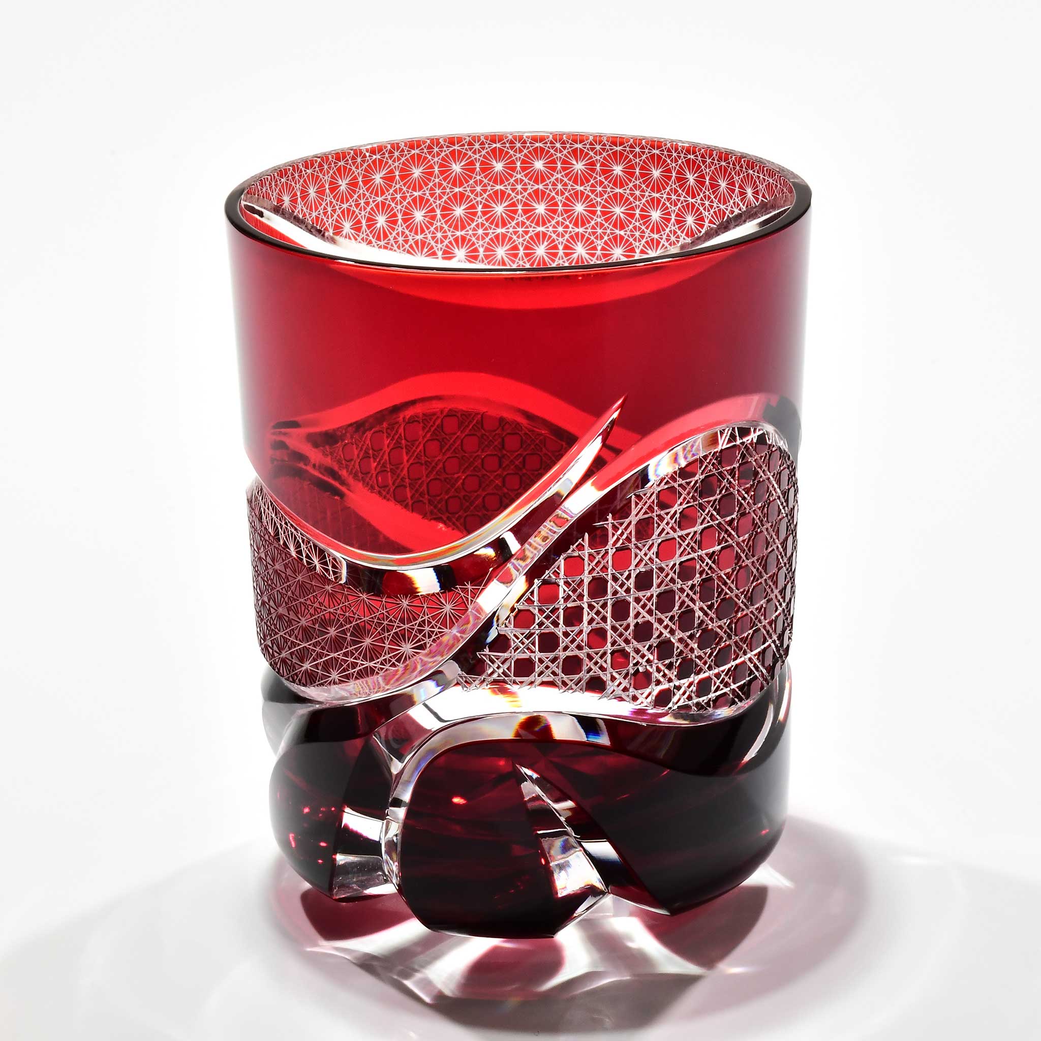 Shn-037　華組オールドグラス（紅色）