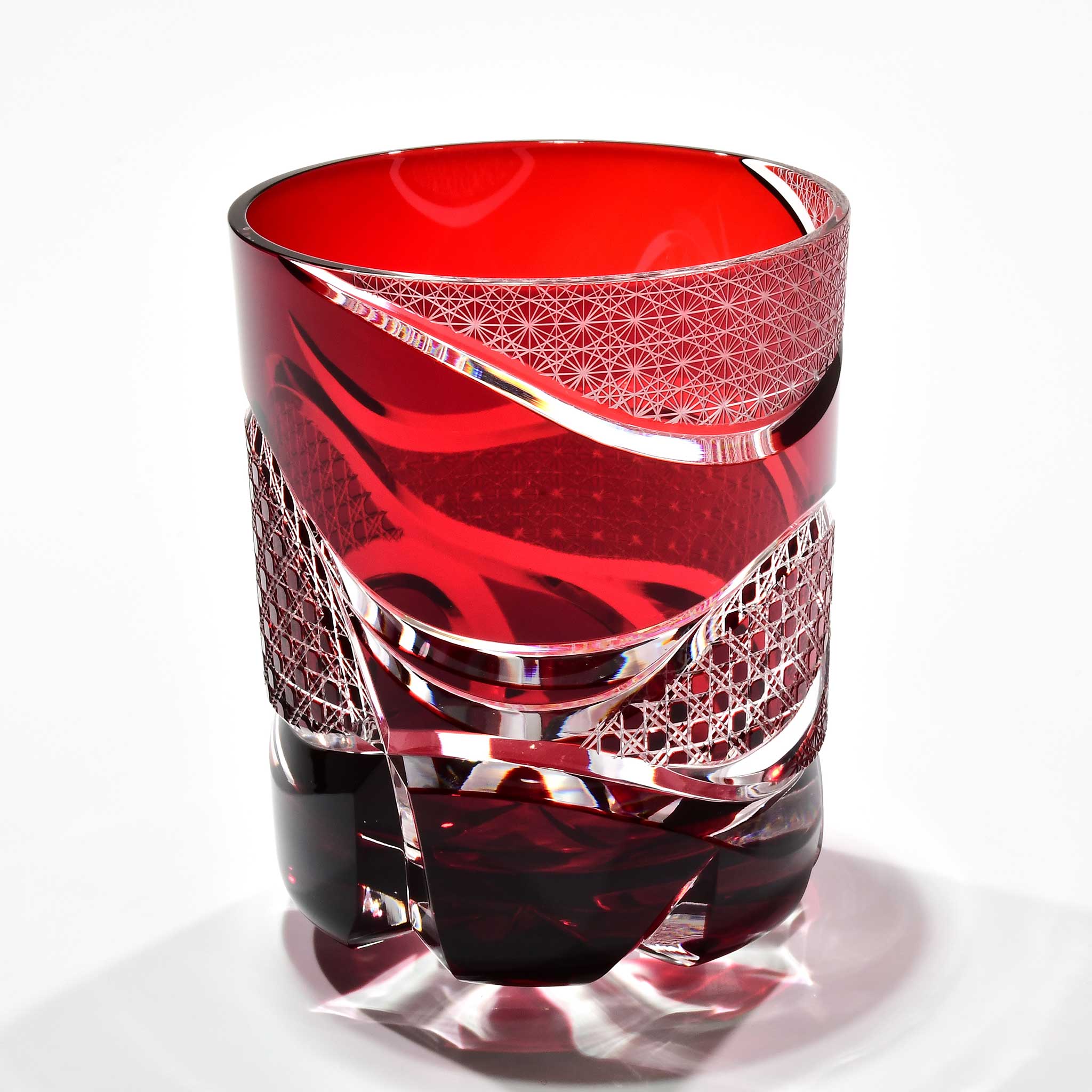 Shn-037　華組オールドグラス（紅色）