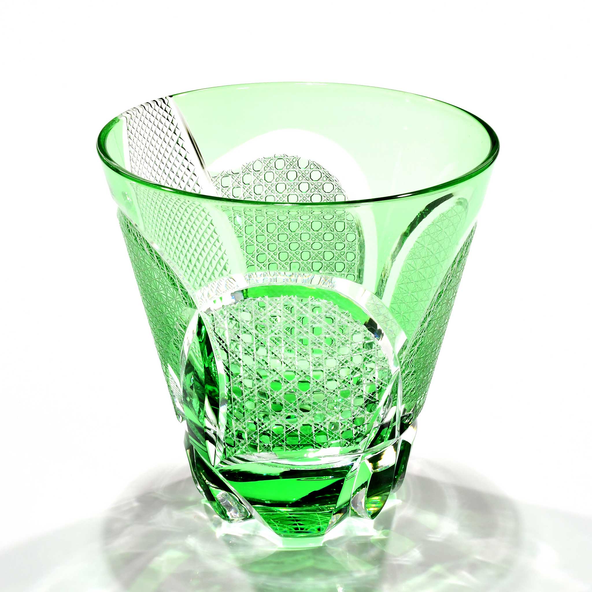 Shn-041　華組オールドグラス（緑色）