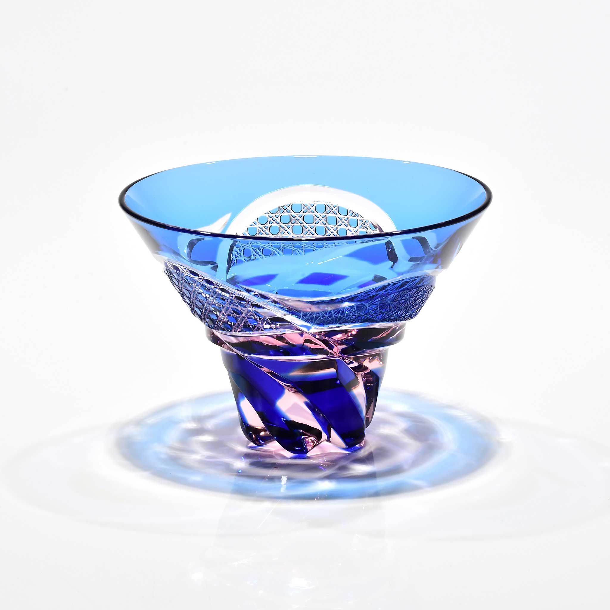 Shn-045　華組　三角盃（水色・ピンク）