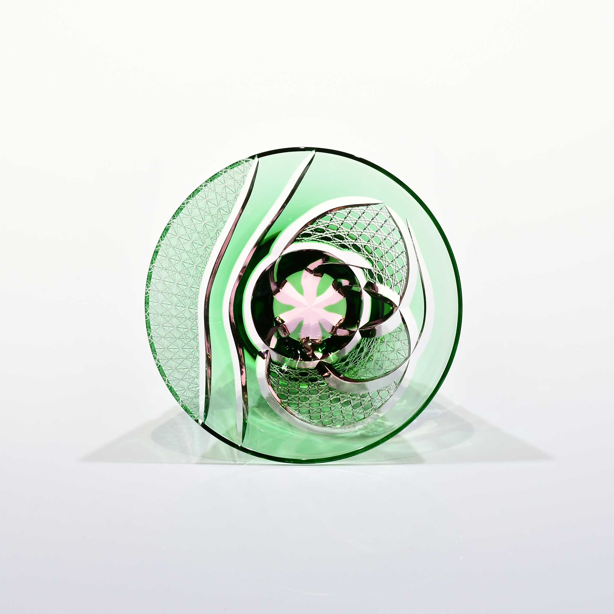 Shn-046　華組　三角盃（緑・ピンク）