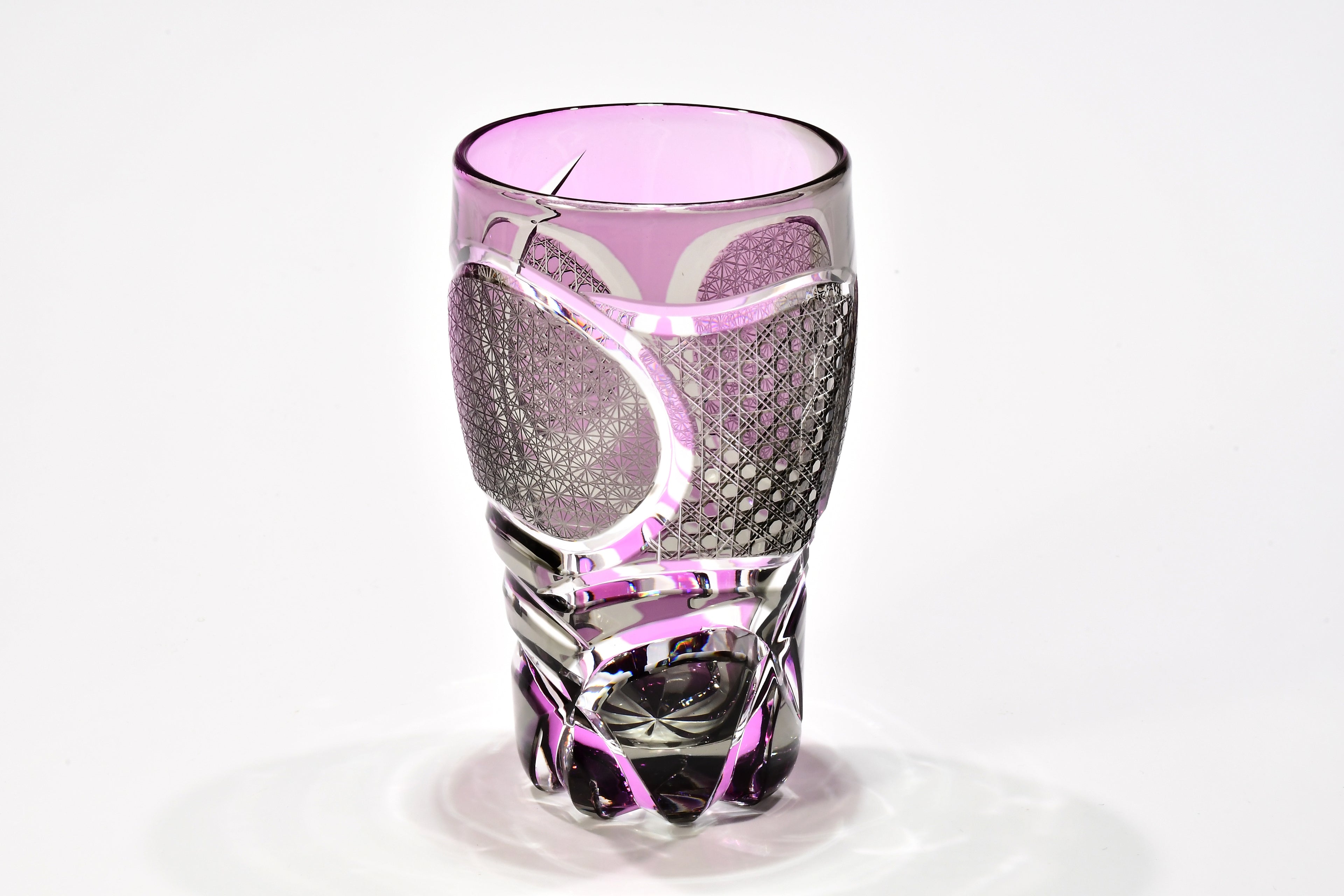 「薄墨に舞う宵の紫」コレクショングラス（紫・薄墨色）