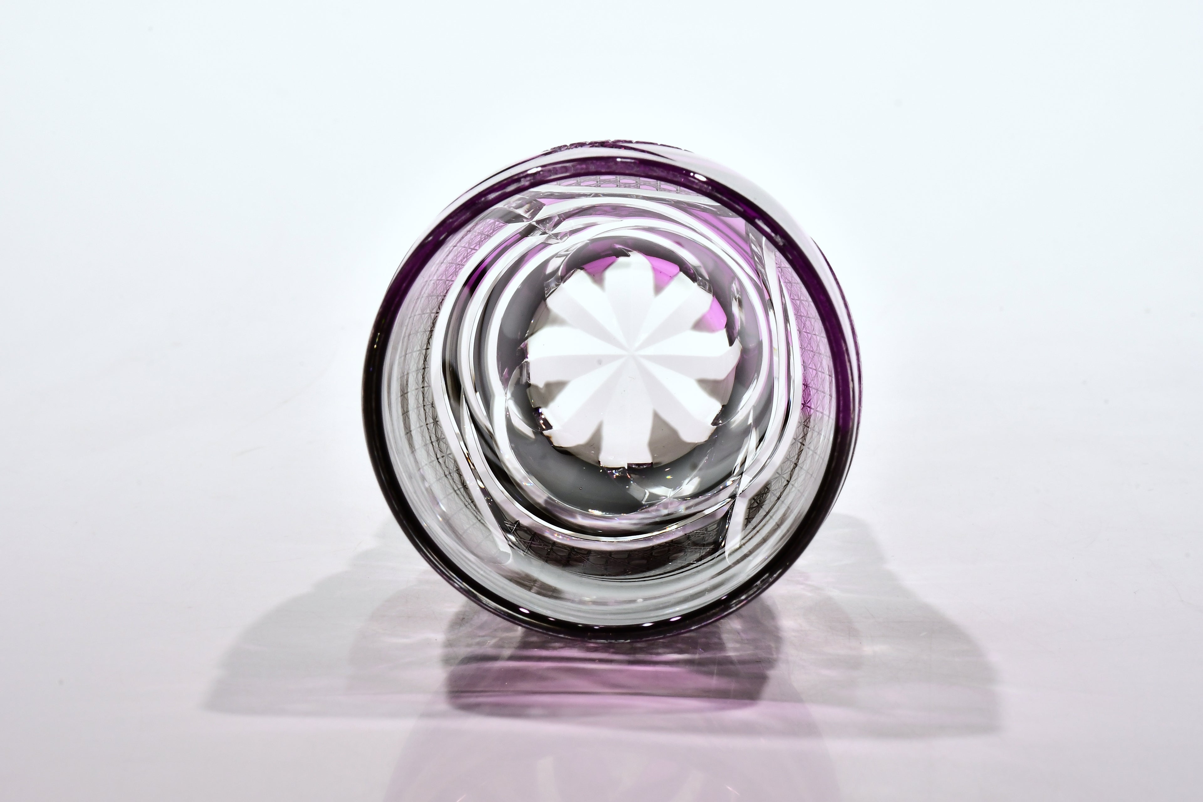 「薄墨に舞う宵の紫」コレクショングラス（紫・薄墨色）