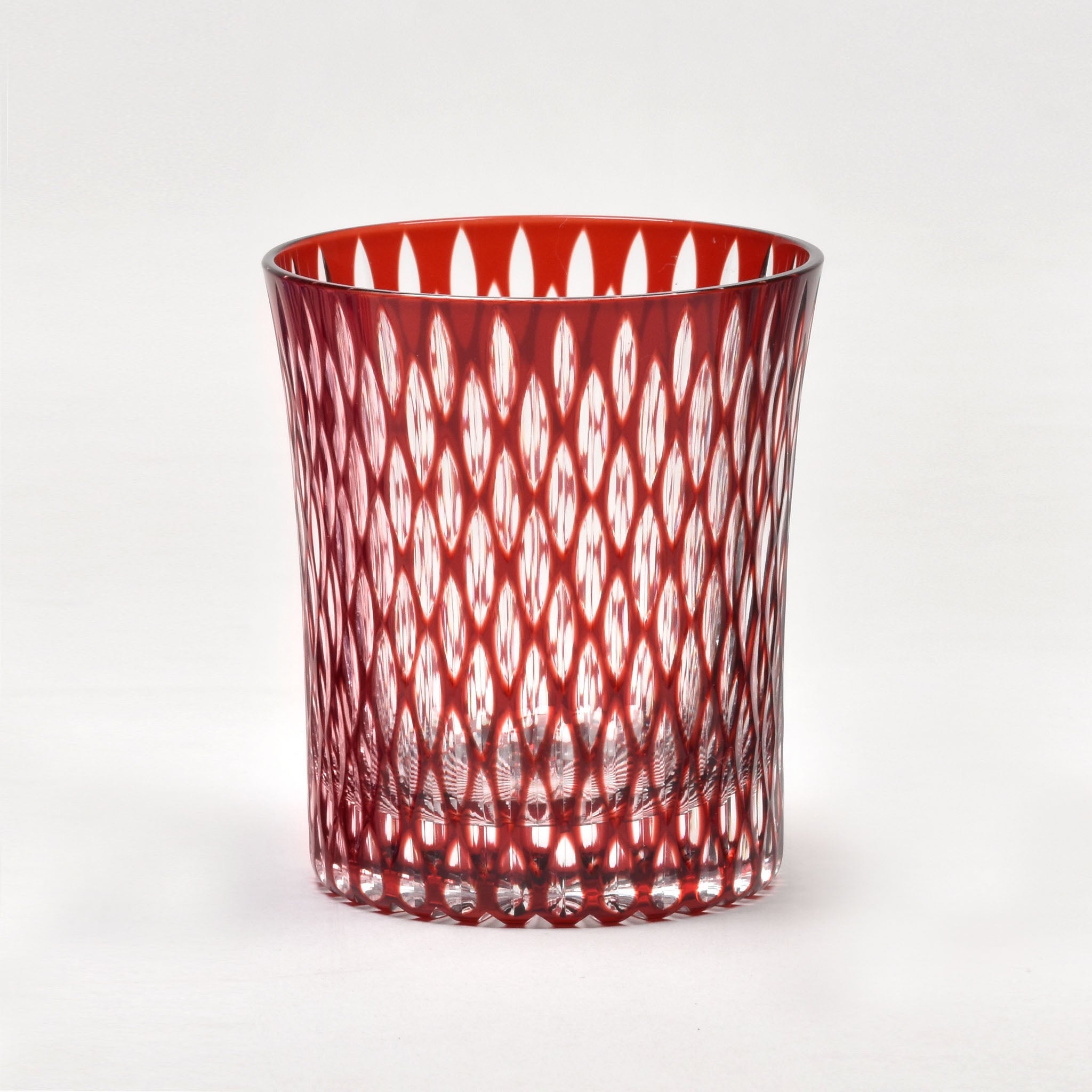 米つなぎ　酒グラス（紅色）