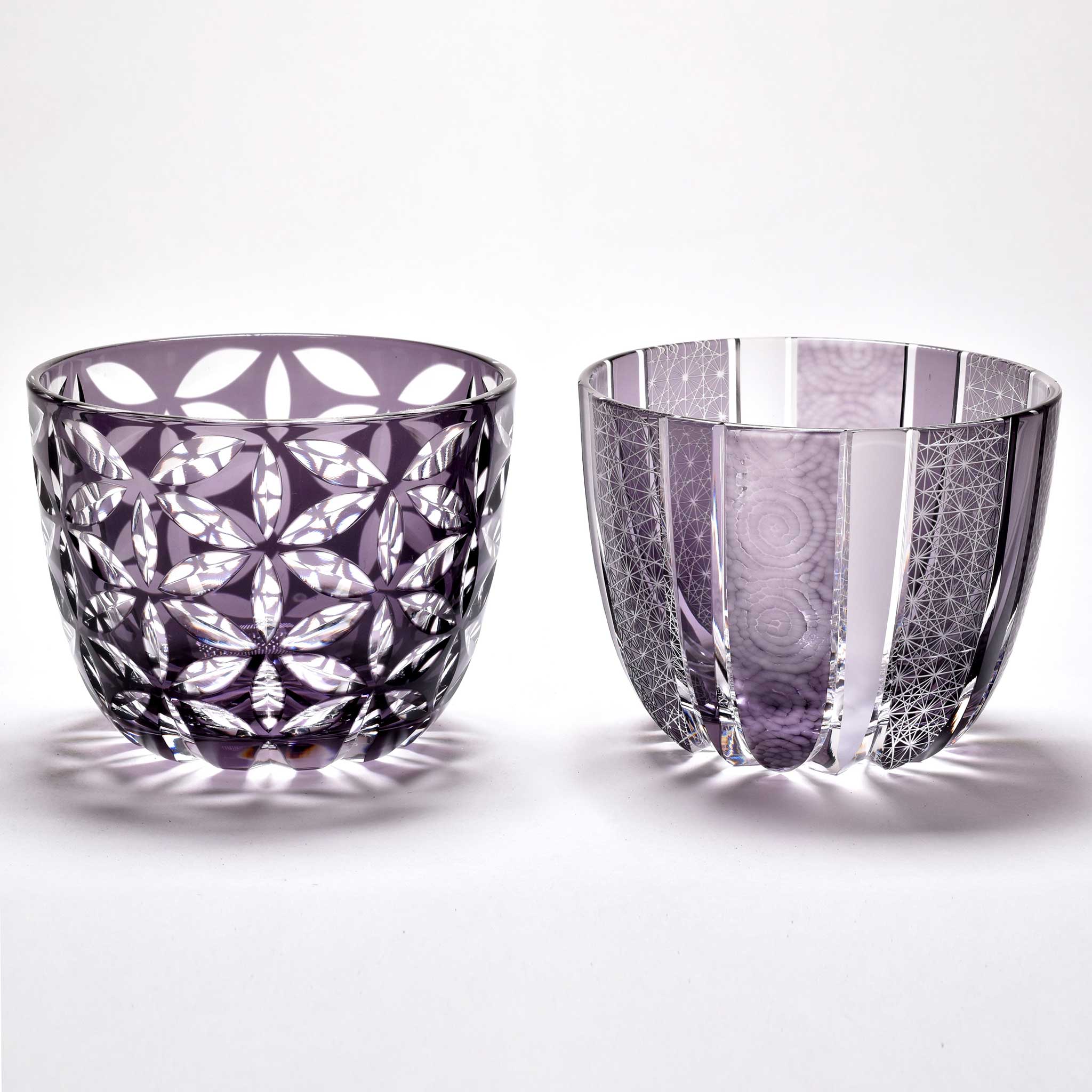 Srg-008　そば猪口セット（葡萄色）